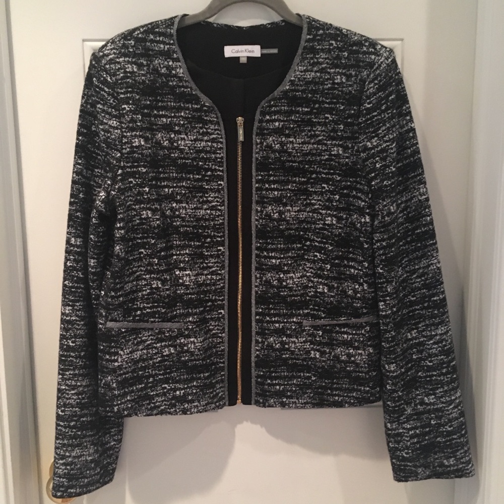 Calvin Klein Zipper Blazer